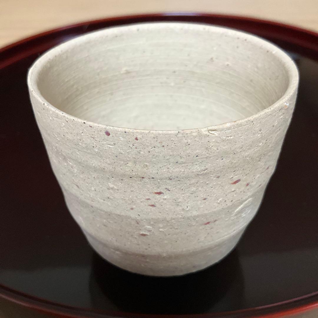 備前焼　森陶岳 作　湯呑み茶碗　未使用品