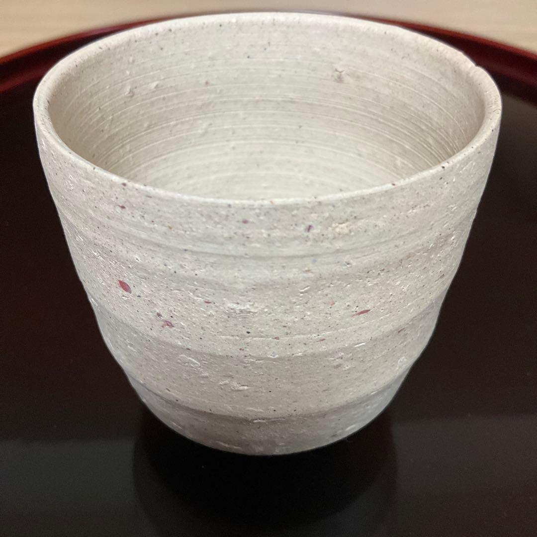 備前焼　森陶岳 作　湯呑み茶碗　未使用品