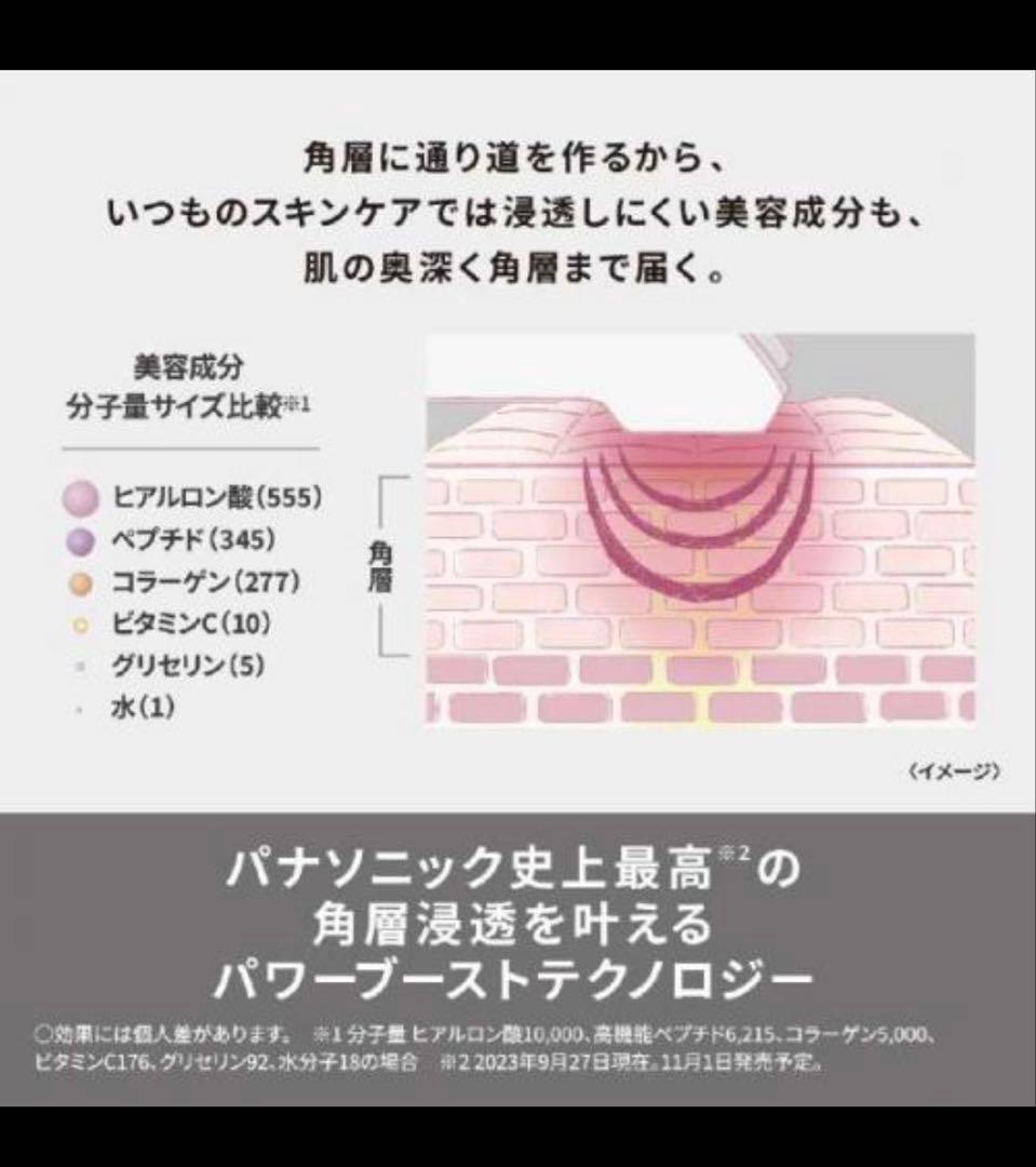 パナソニック イオン美顔器 イオンブースト マルチ EX EH-SS85-W