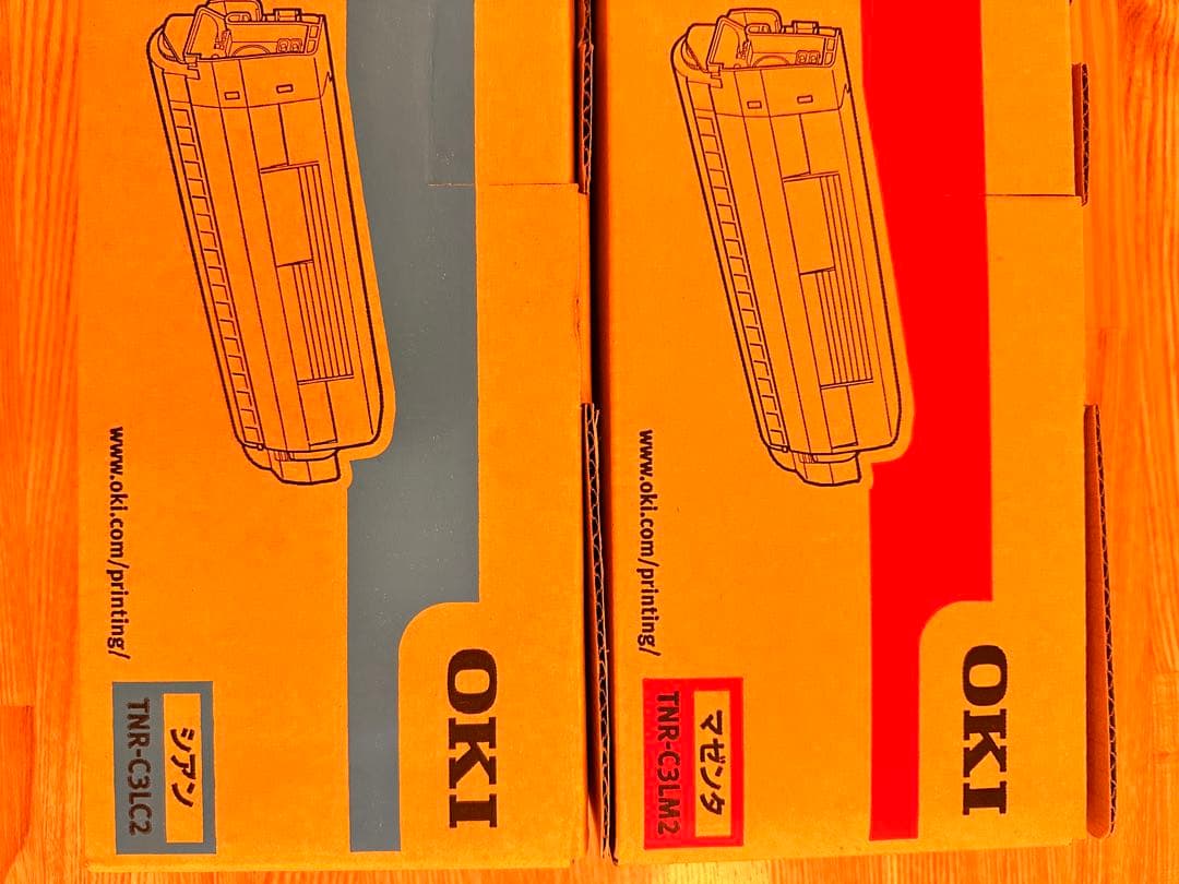 【純正・新品】OKI トナーカートリッジ (大) シアン・マゼンタ 2本セット