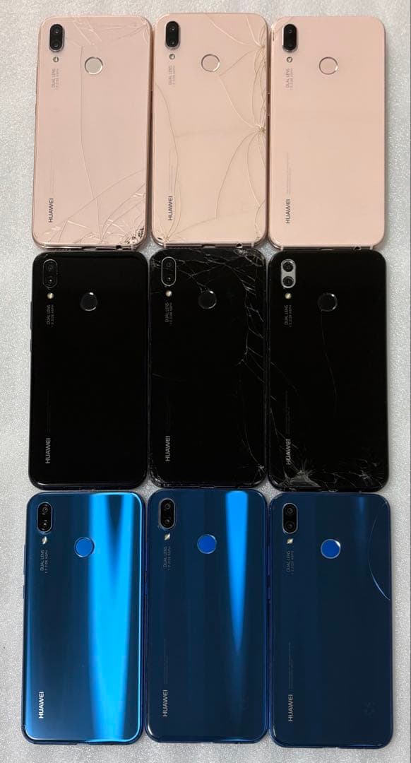 HUAWEI P20 lite スマホ本体　まとめ売り　9台セット　ジャンク