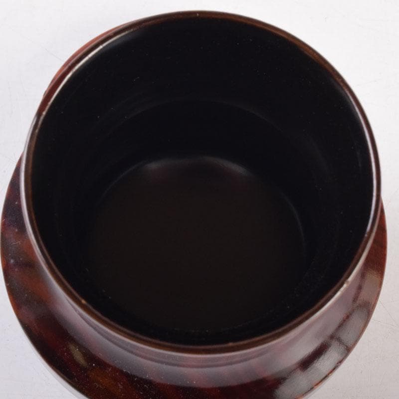 茶道具　漆塗　茶器　茶入　在銘　共布共箱　V　8544