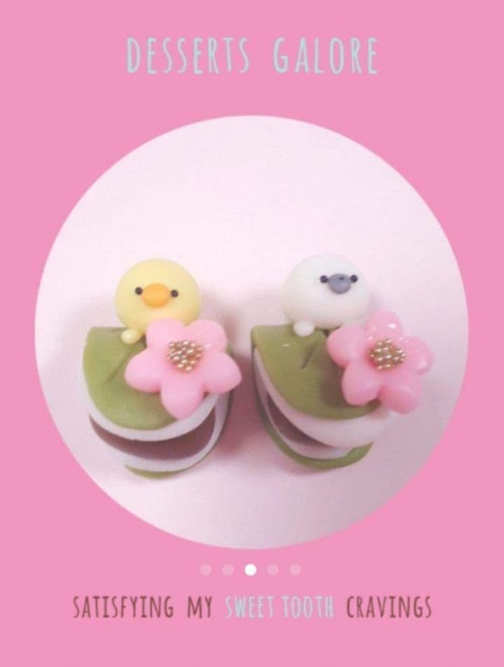 74 ～春～どうぶつ桜餅 アクセサリー オーダーページ