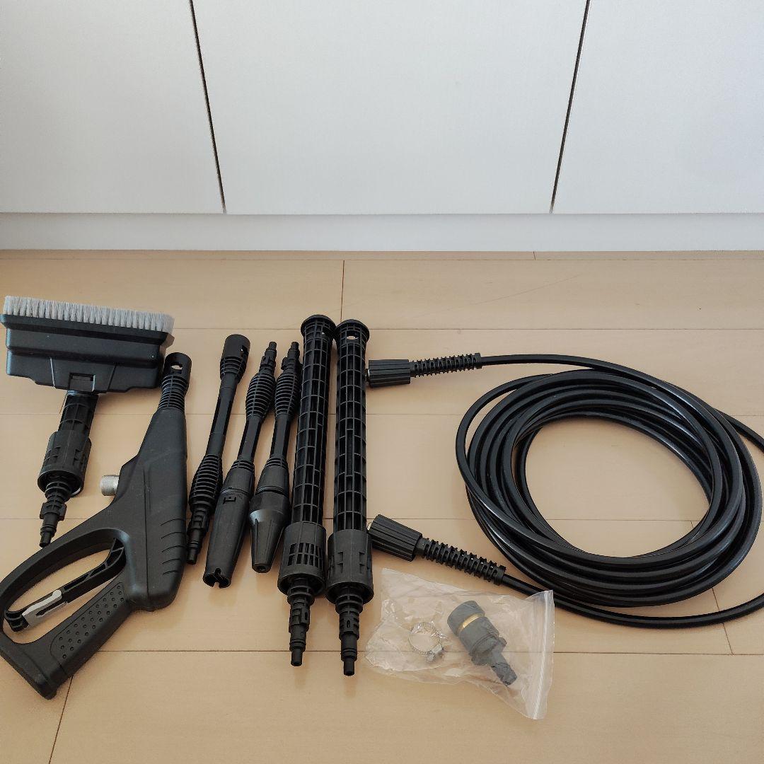 中古・送料込み　高圧洗浄機　アイリスオーヤマ SBT-512N　デッキブラシ付き