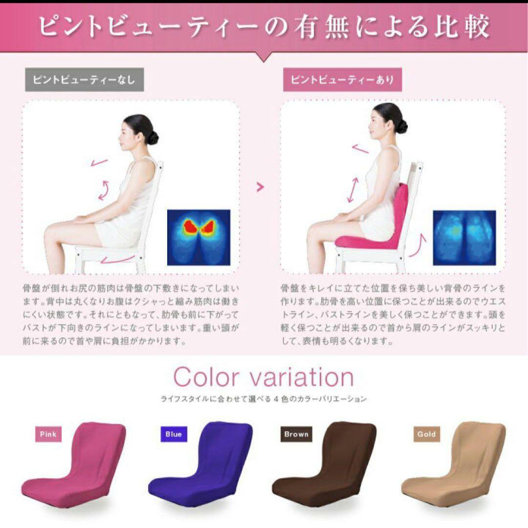p!nto beauty ピントビューティー サポートクッション　ブルー
