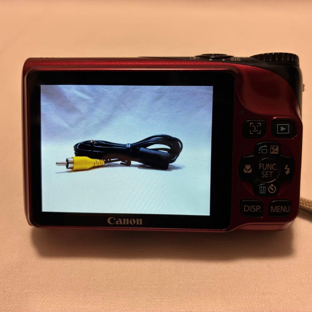 【動作品】Canon Power Shot A2200 レッド　デジカメ