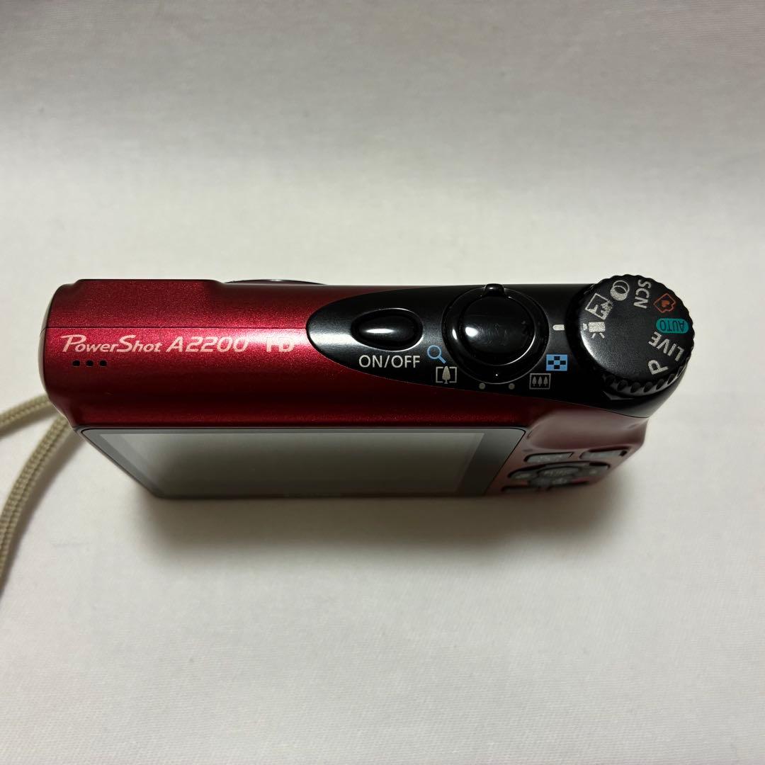 【動作品】Canon Power Shot A2200 レッド　デジカメ