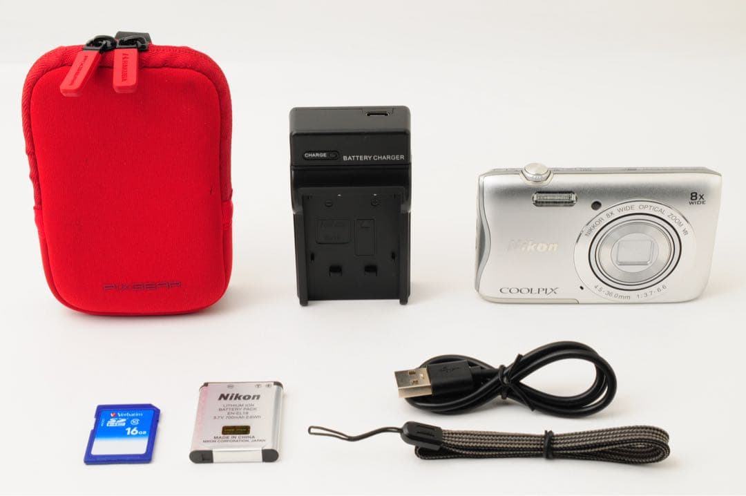 【美品】 ニコン Nikon COOLPIX S3700 コンパクト デジカメ