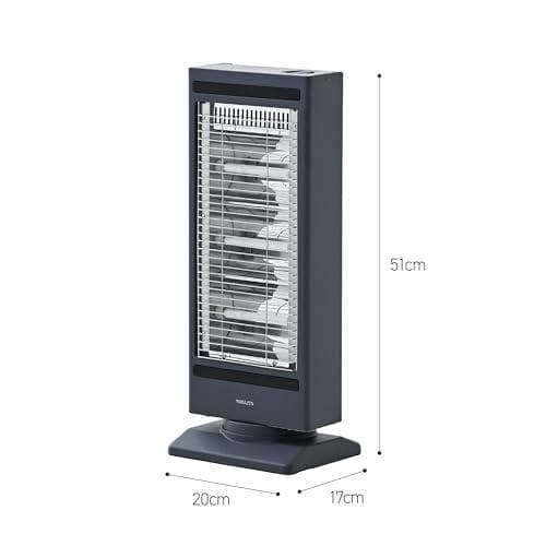 [山善] 電気ストーブ ヒータースリム 小型 足元 障害物センサー搭載 左右自動