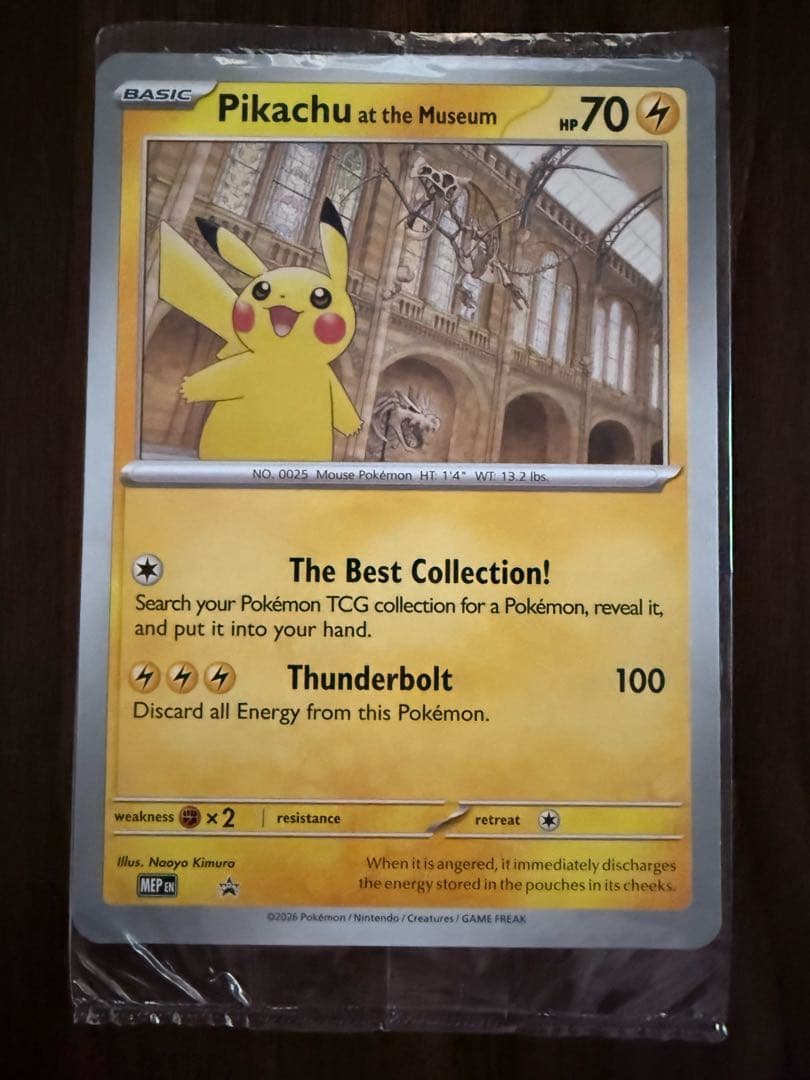 3枚Pikachu at the Museum ピカチュウ ロンドン