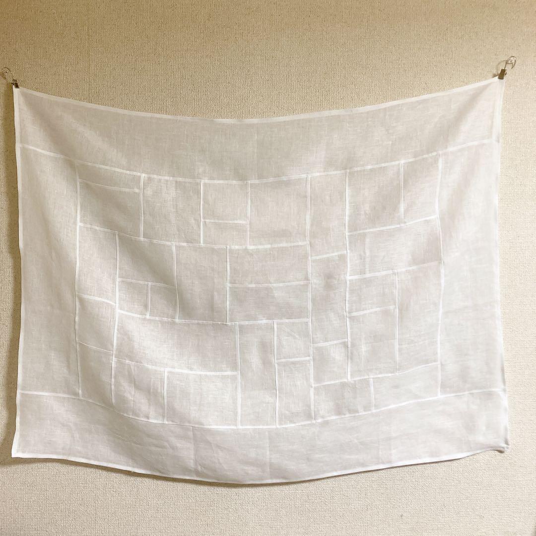 ポジャギ　100×75ホワイトリネン No.174