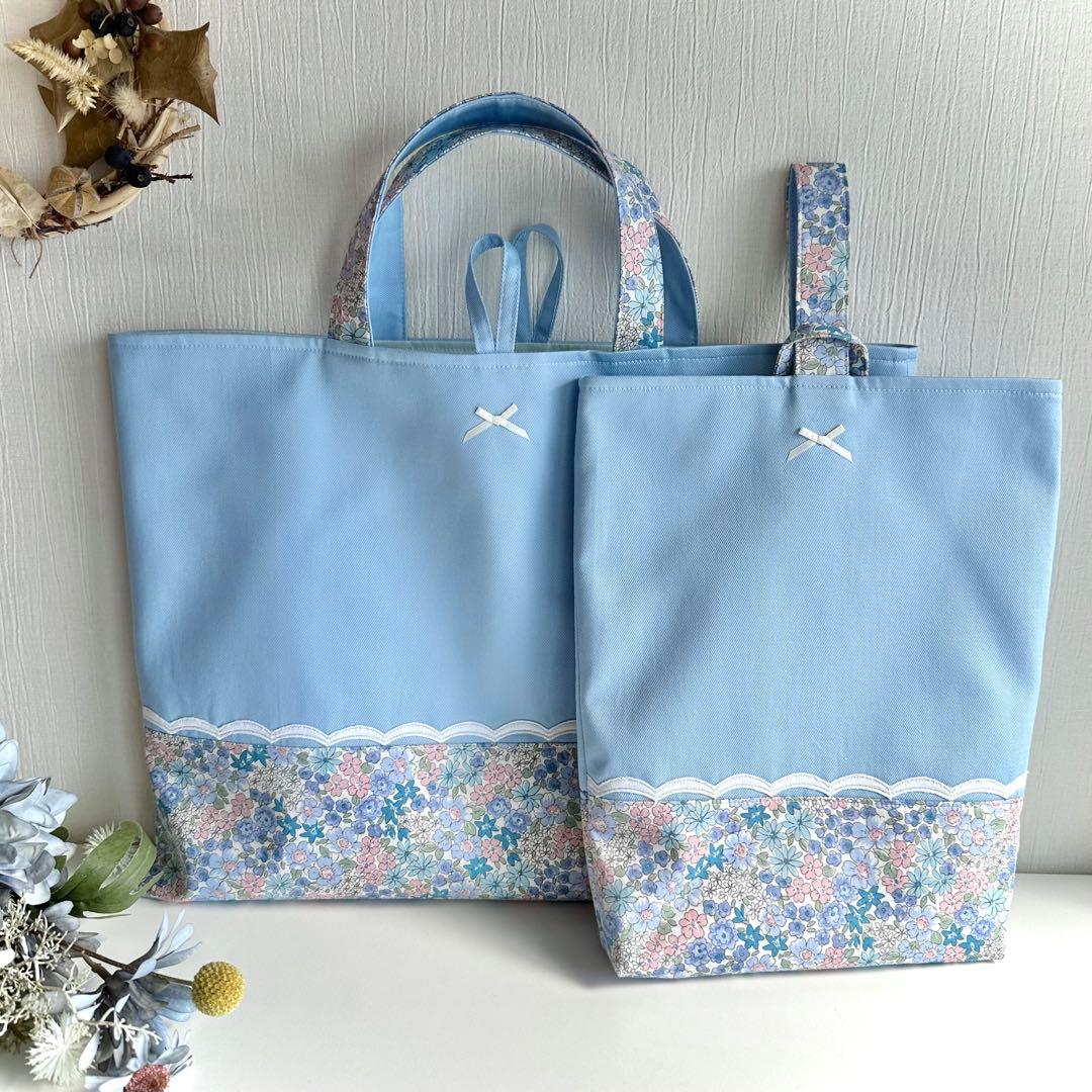 kitty様【123】レッスンバッグ　手提げ　入園入学　ハンドメイド　女の子