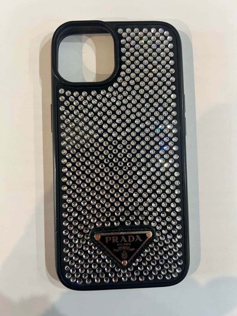 PRADA キラキラ クリスタル ラインストーン iPhone14 ケース 格安