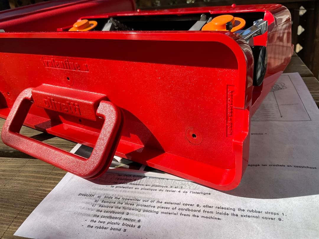 olivetti valentine s 整備済　完動品　中古品　超綺麗