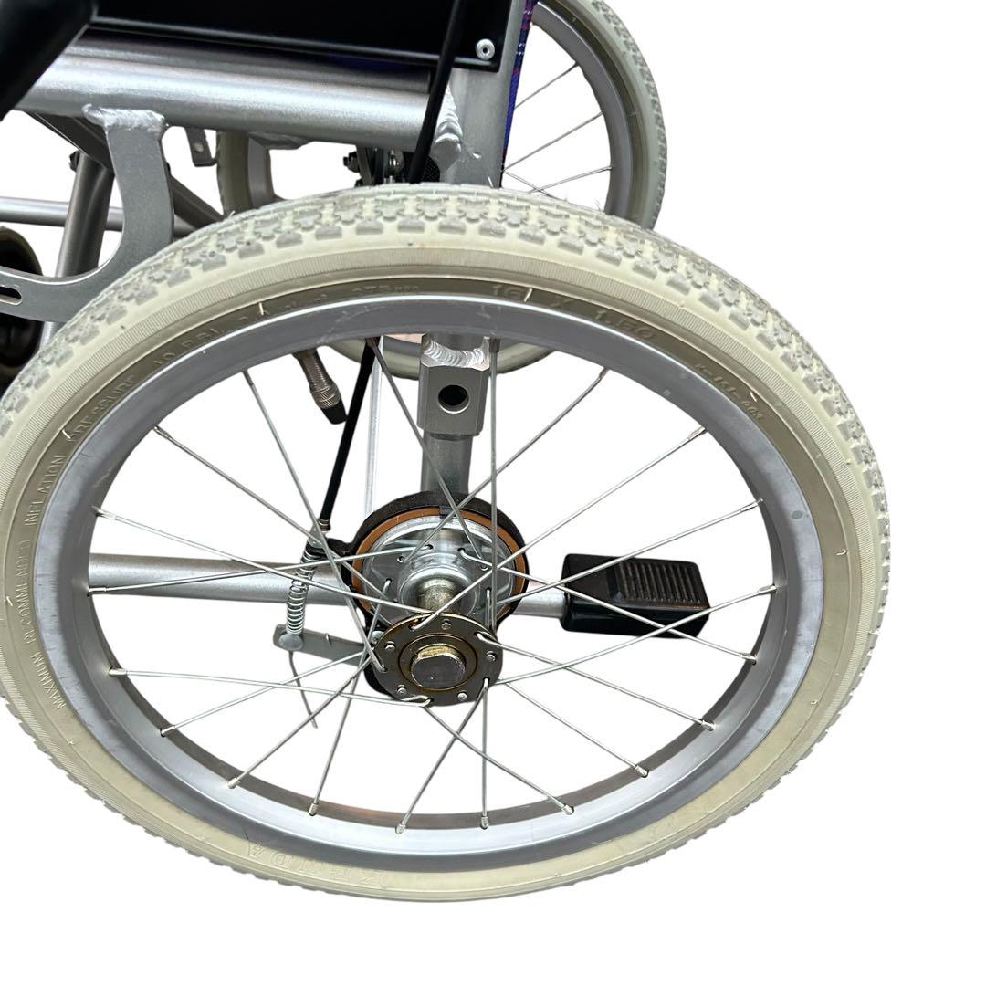 【引き取り限定】介助用車椅子アルミフレーム カワムラサイクル KA302SB-R