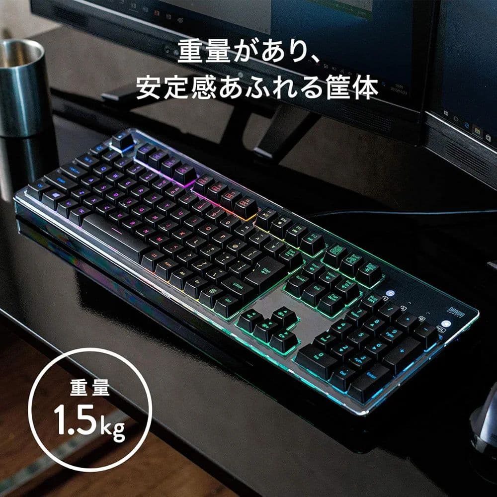 サンワダイレクト 静電容量無接点 キーボード 400-SKB060