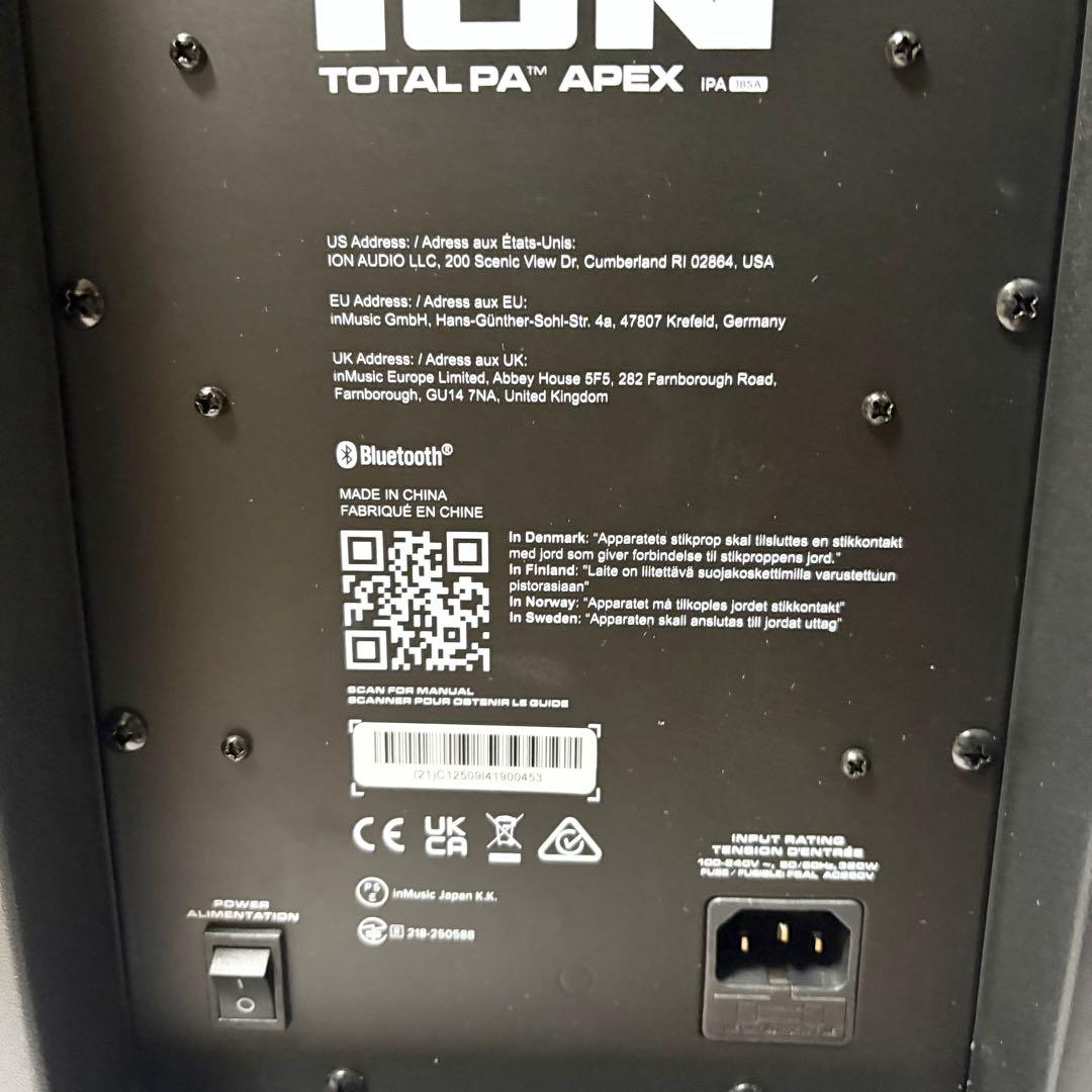 ION Audio オールインワン・スピーカーシステムTotal PA Apex