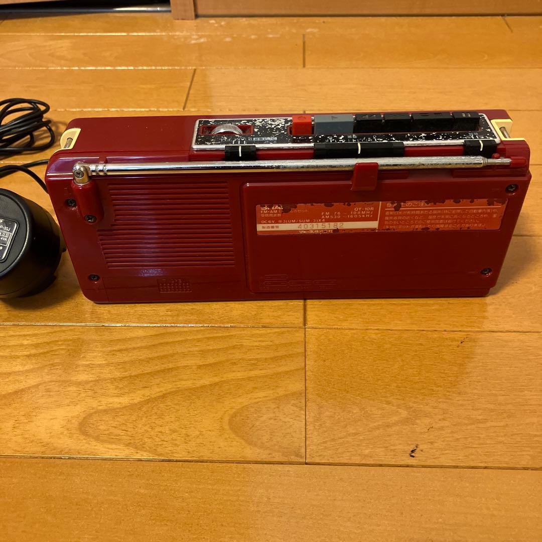 シャープ　QT-10R SHARP ラジカセ　昭和　レトロ　実働　ナウなヤング！
