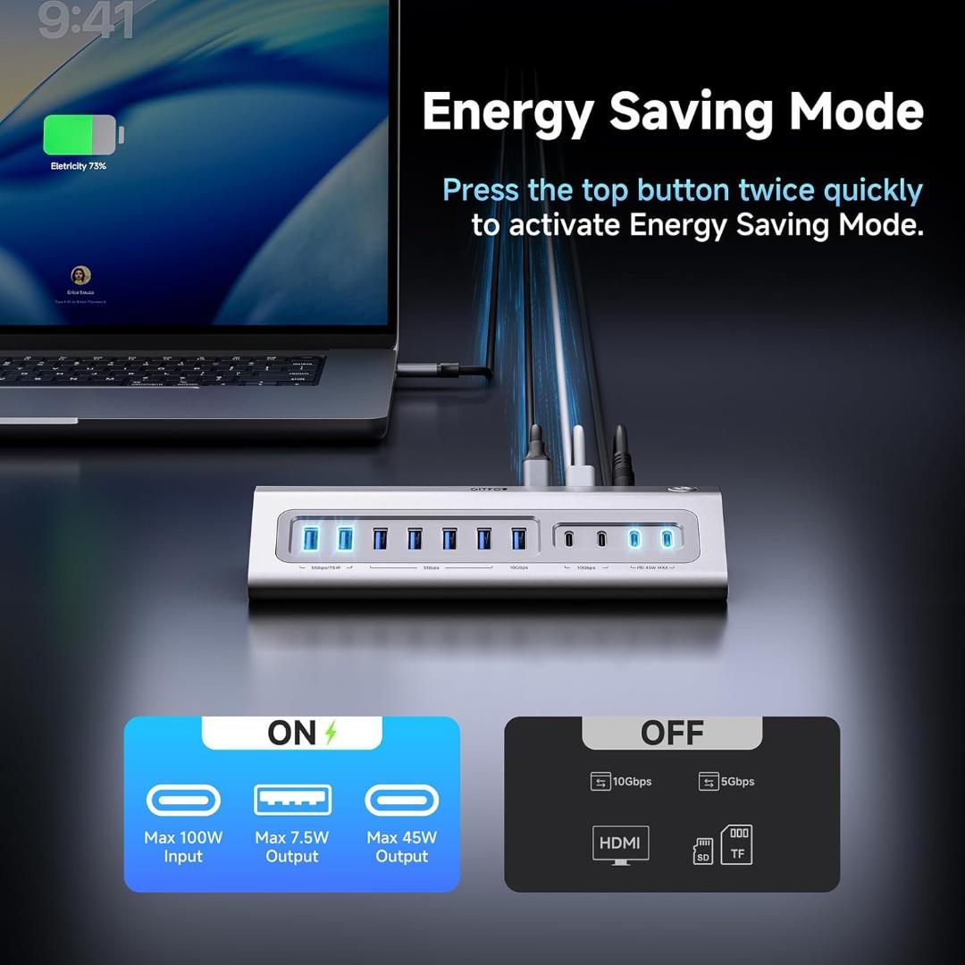 Gitfos Power USB Cハブ 4K HDMI PD 100W 充電
