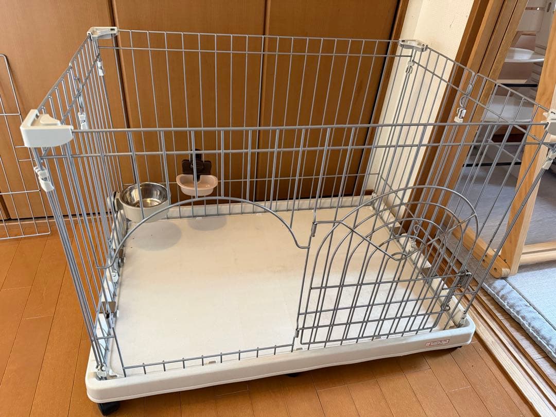 引取りのみ！　犬用ケージセット 中型犬用