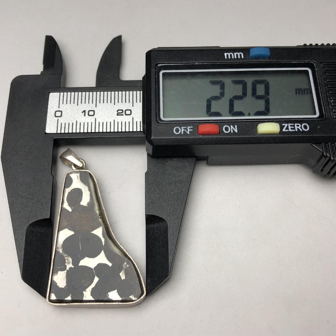 パラサイト隕石 　ペンダントトップ　隕石　金具シルバー925　重さ約7ｇ