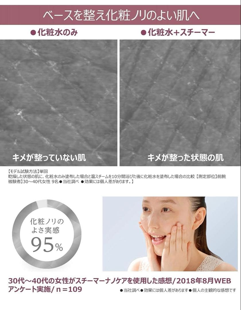 【美品】Panasonic スチーマー ナノケア EH-CSA9A-P 箱付き