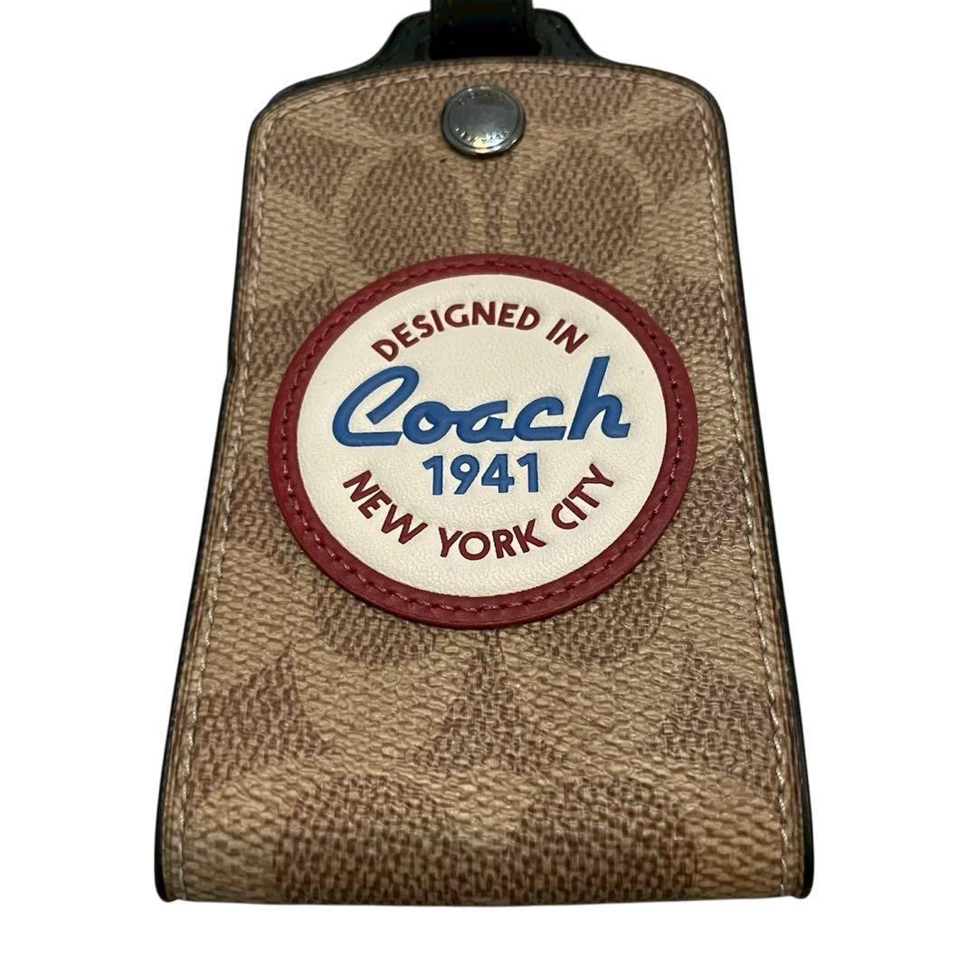 【新品】COACH コーチ ラゲッジタグ ネームタグ ベージュ パッチ