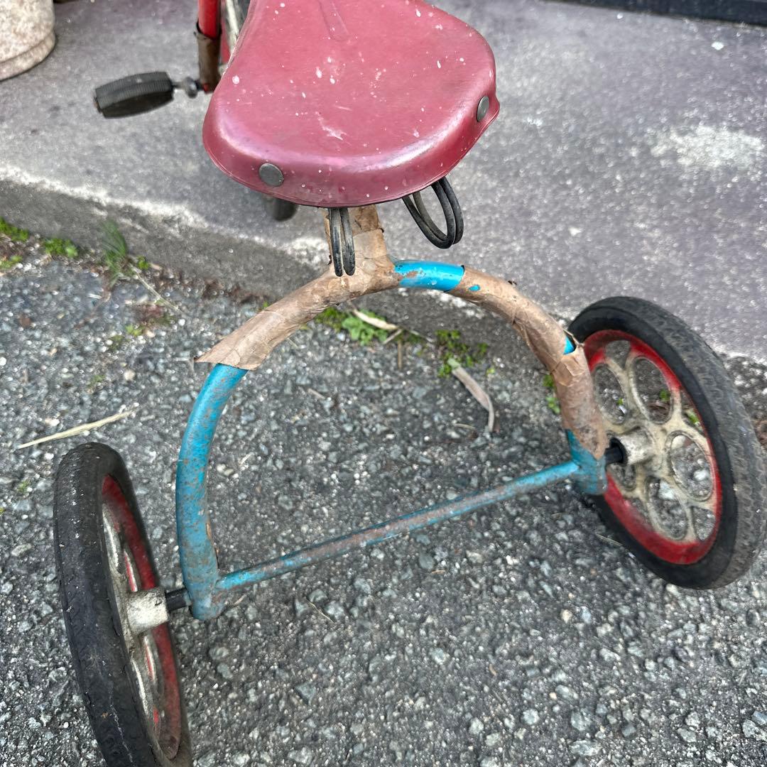 再お値下げ‼️蔵から出てきた　アンティーク三輪車　デッドストック