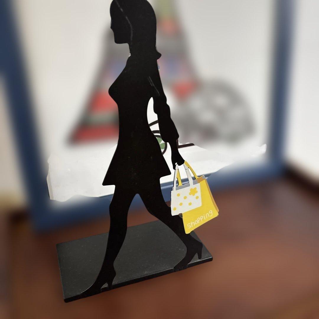 パリエッフェル塔　女性オブジェ　2個セット