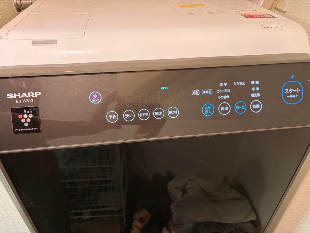 SHARP シャープ　ドラム式洗濯機　ES-WS13-TR