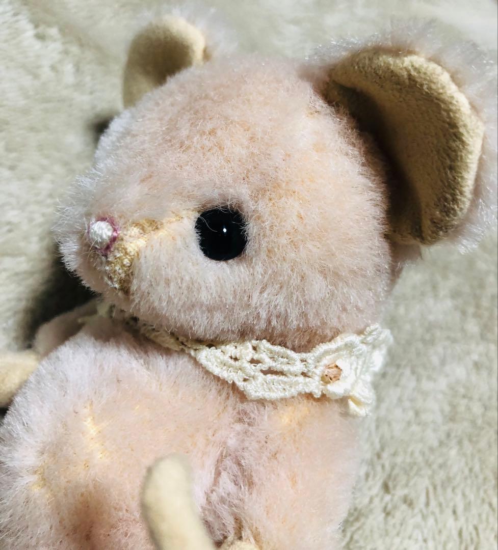 ネズミ　桃色のネズミ　作家　作家様　ハンドメイド　ぬいぐるみ