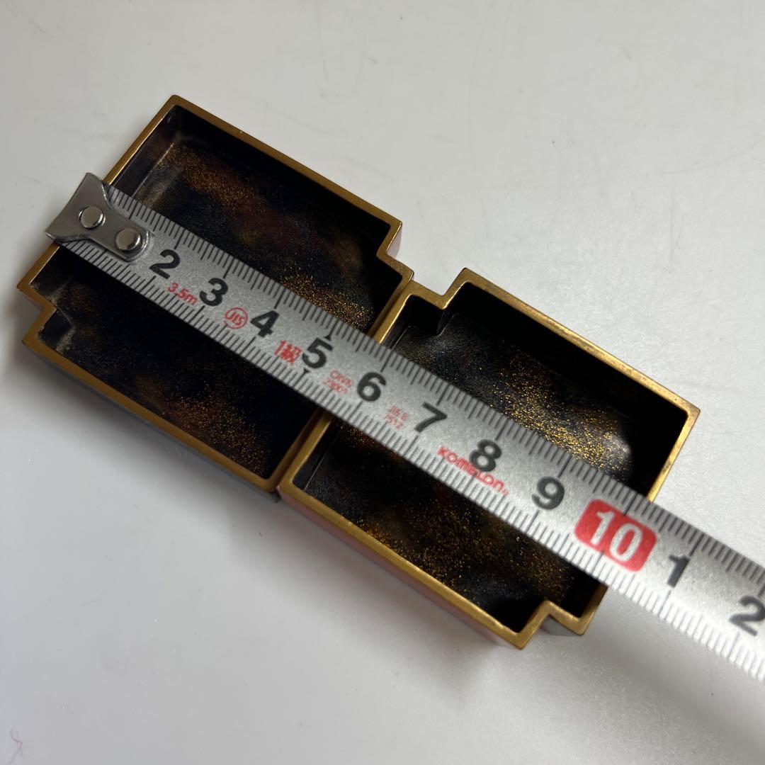 時代　蒔絵人物内梨地香合　共箱　幅約5.5㎝　東Y8-0331☆2Fトヒコ