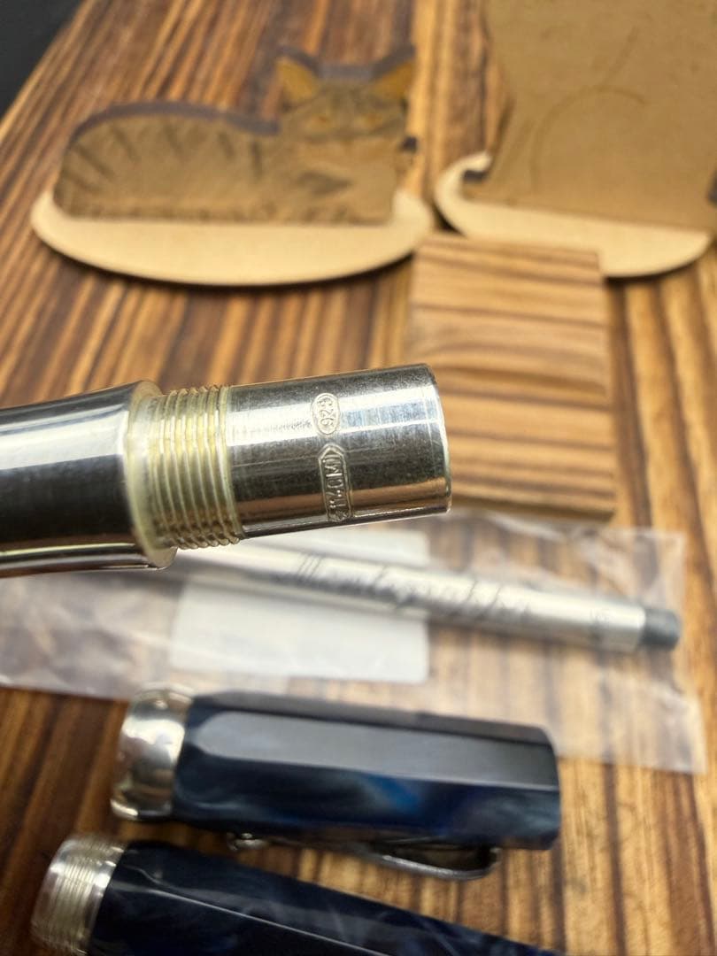 レア Montegrappa ローラーボール ミクラ ダークブルー