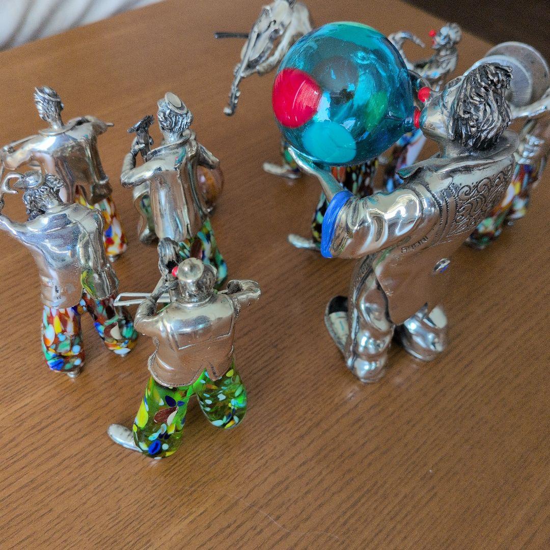 専用再出品 MURANO ムラノガラス ANGINI作 アンティーク人形セット