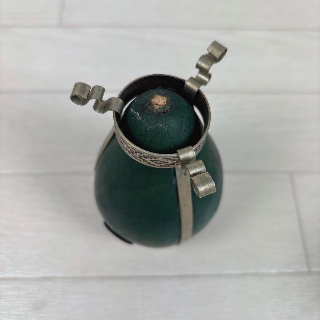 マテ茶カップと金属ストロー　セット