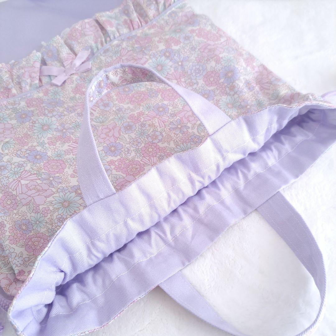 入園入学3点セット レッスンバッグ 上靴入れ 体操服袋 リボン フリル レース