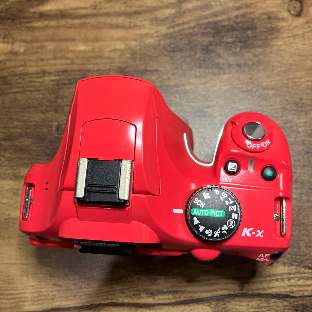PENTAX K-x レッド レンズ付き