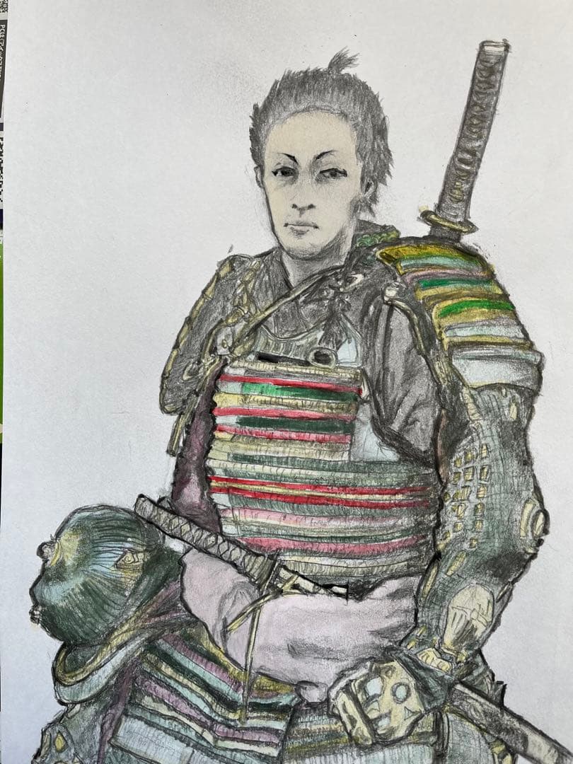 武士の肖像画 A4サイズ