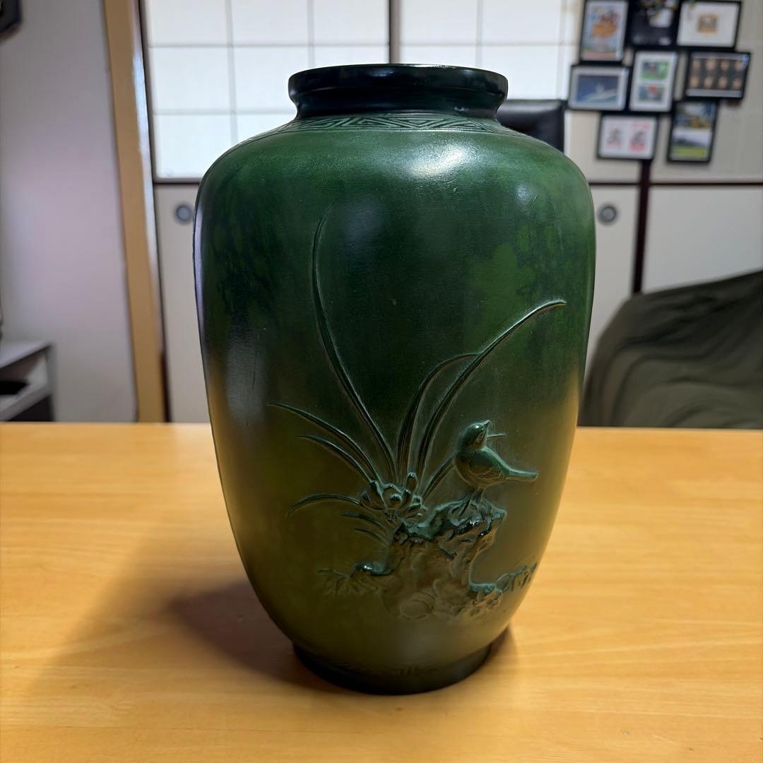 高岡銅器 art casting hoshu 鋳芸　 花瓶 花器
