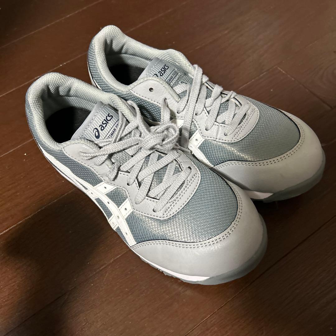 asics アシックス　安全靴　レディース　美品　23.5cm グレー