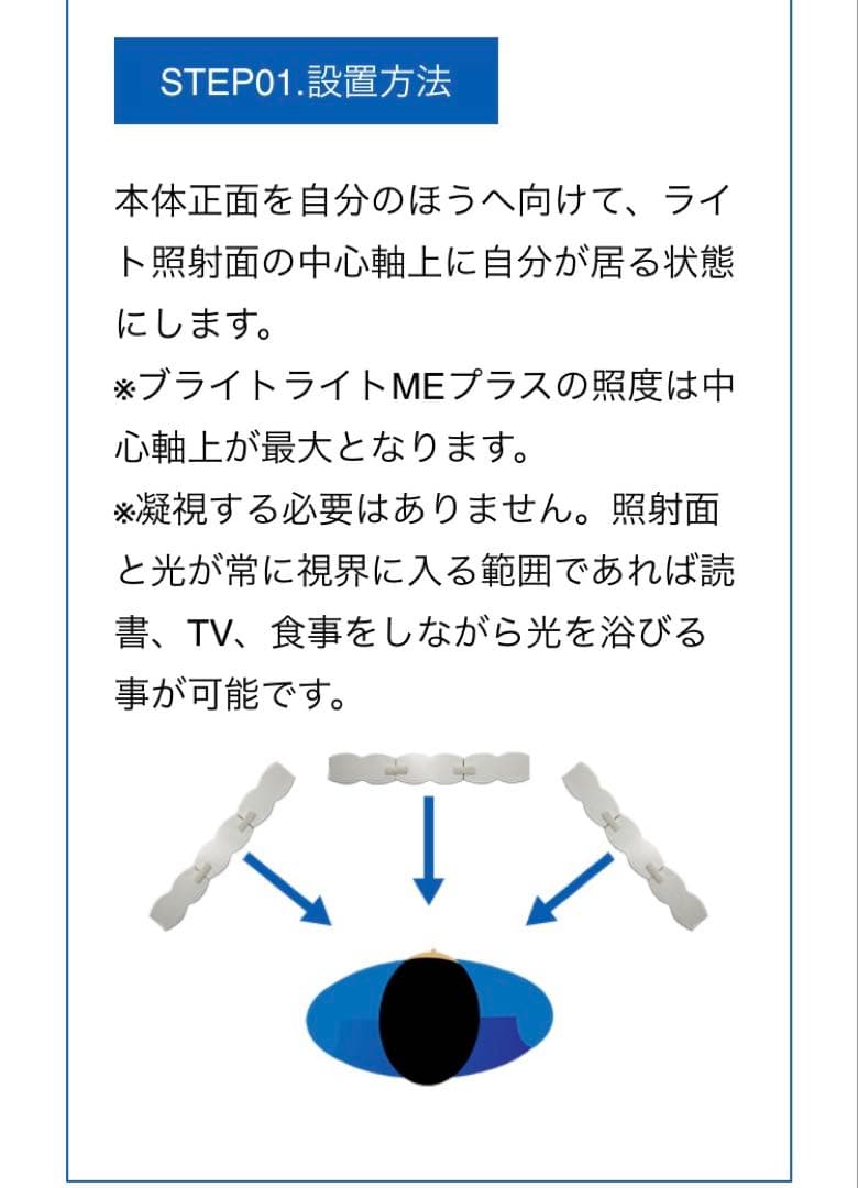 「Bright Light ME+ 」 高照度光照射器具／光療法／ブライトライト