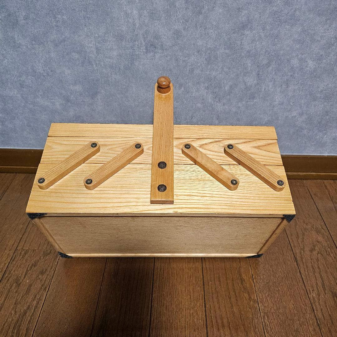 箱根寄木細工 希少 可動式 持ち運び箱