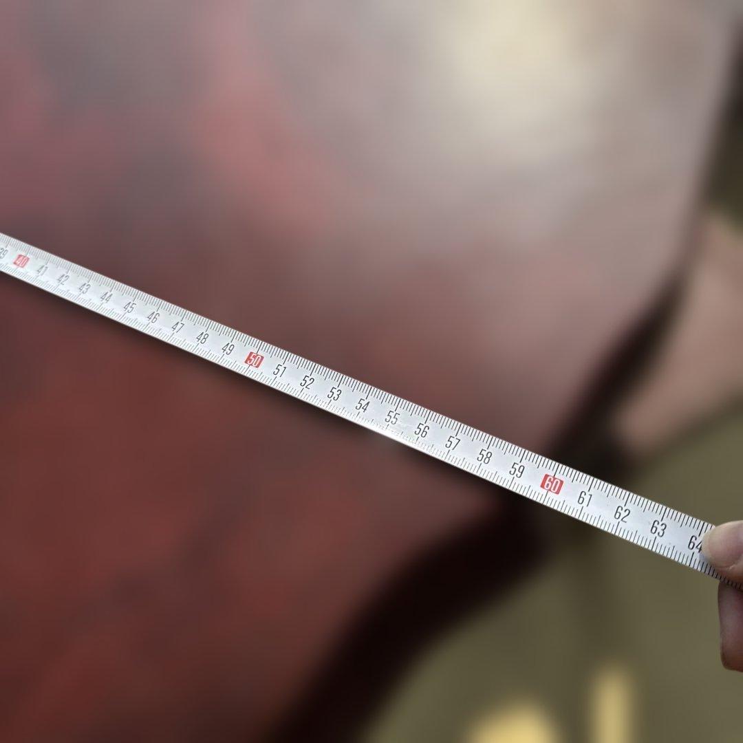 木製座卓 ダークレッド 有機形状