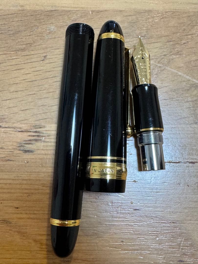 PILOT CUSTOM 743 万年筆 14K-585 15 M 中字 14金