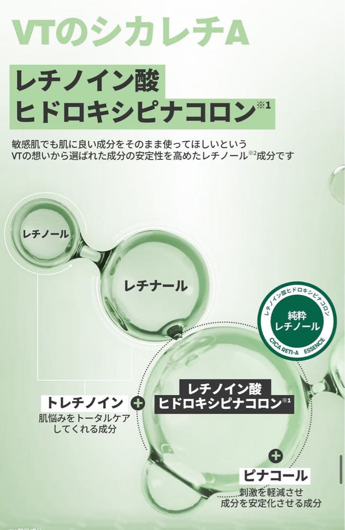VT シートマスク/AC+シカ+TXトーニング+レチA