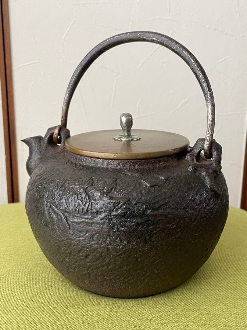【日本亀文】 亀文堂鉄瓶　満水1.5L 胴角印