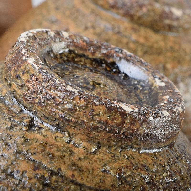 茶道具　楽浪窯　岡正一郎作　伊羅保茶碗　数茶碗　十客　共布共箱　M　R9550H