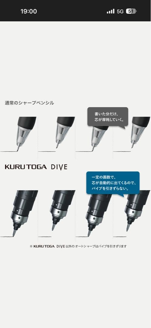 【新品未使用】KURUTOGA DIVE オーロラパープル シャープペンシル