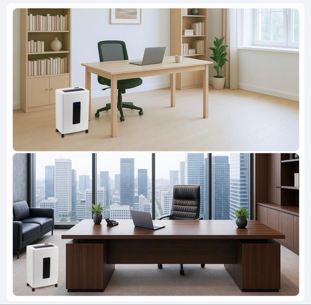 電動シュレッダー 家庭オフィス用　マイクロクロスカット P5 10枚細断 18L