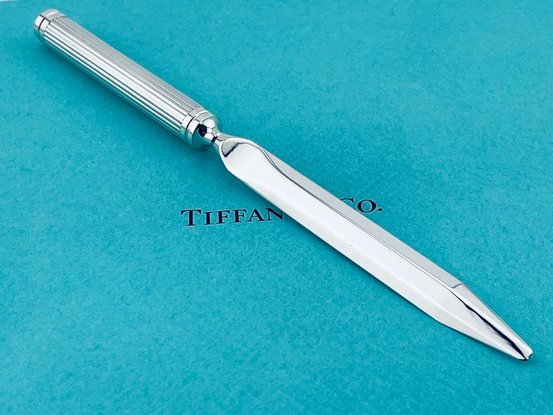 f255 美品　ティファニー　ペーパーナイフ　レターオープナー　シルバー